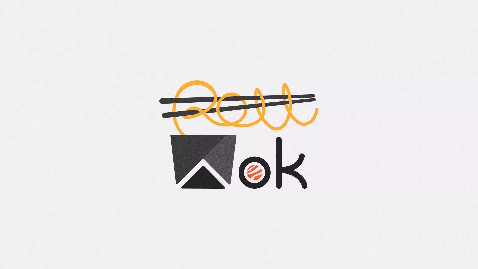 Разработка логотипа в Сорске для суши-бара «Roll Wok Club» Разработка логотипа в Сорске для суши-бара «Roll Wok Club»
